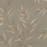 Veer Decor Yamato Leaves Brown Wallpaper