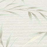 Veer Decor Yamato Leaves Teal Wallpaper