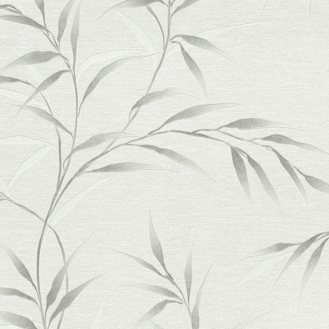 Veer Decor Yamato Leaves Grey Wallpaper