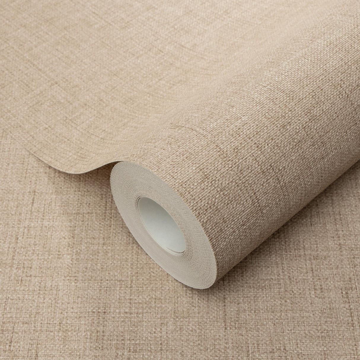 Veer Decor Echo Jute Texture Tan Wallpaper