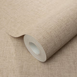 Veer Decor Echo Jute Texture Tan Wallpaper