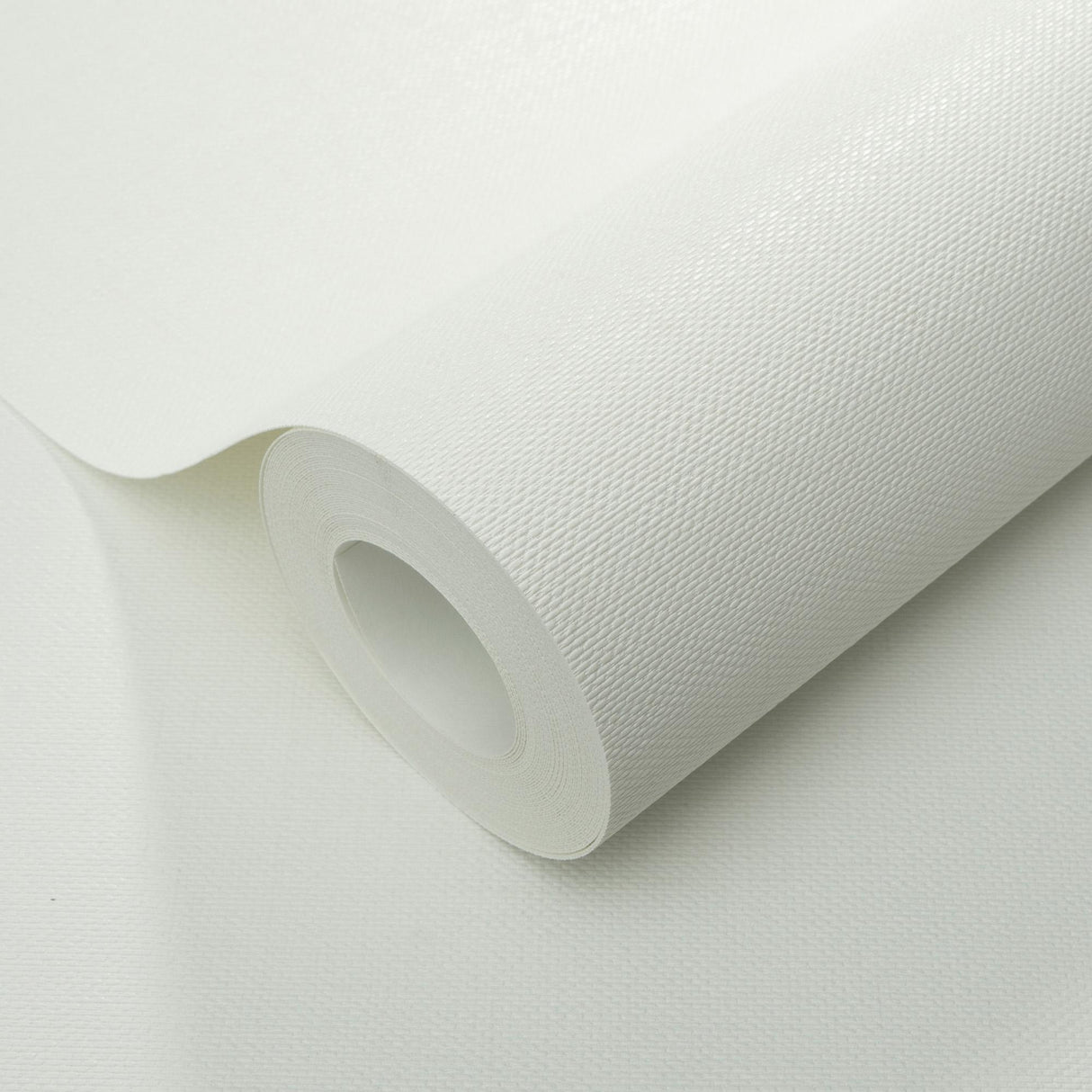 Veer Decor Echo Jute Texture White Wallpaper