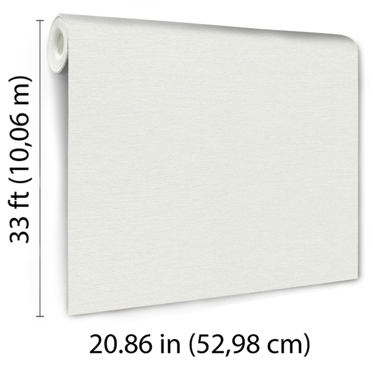 Veer Decor Echo Jute Texture White Wallpaper