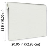 Veer Decor Echo Jute Texture White Wallpaper