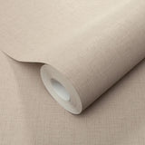 Veer Decor Echo Jute Texture Taupe Wallpaper