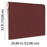 Veer Decor Echo Jute Texture Red Wallpaper