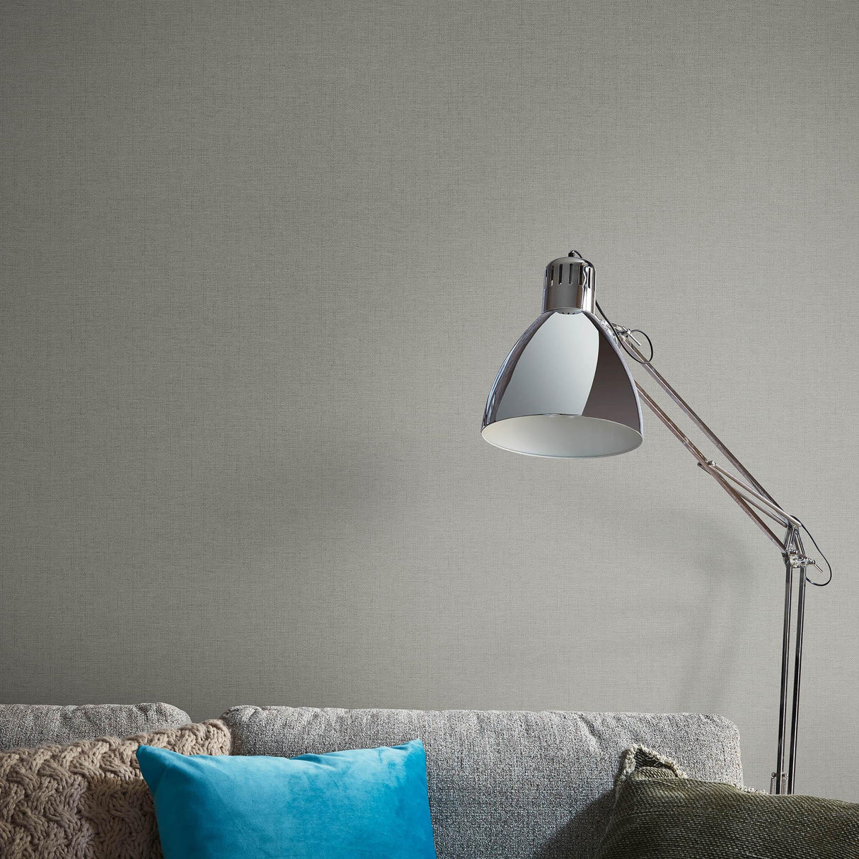 Veer Decor Echo Jute Texture Brown Wallpaper