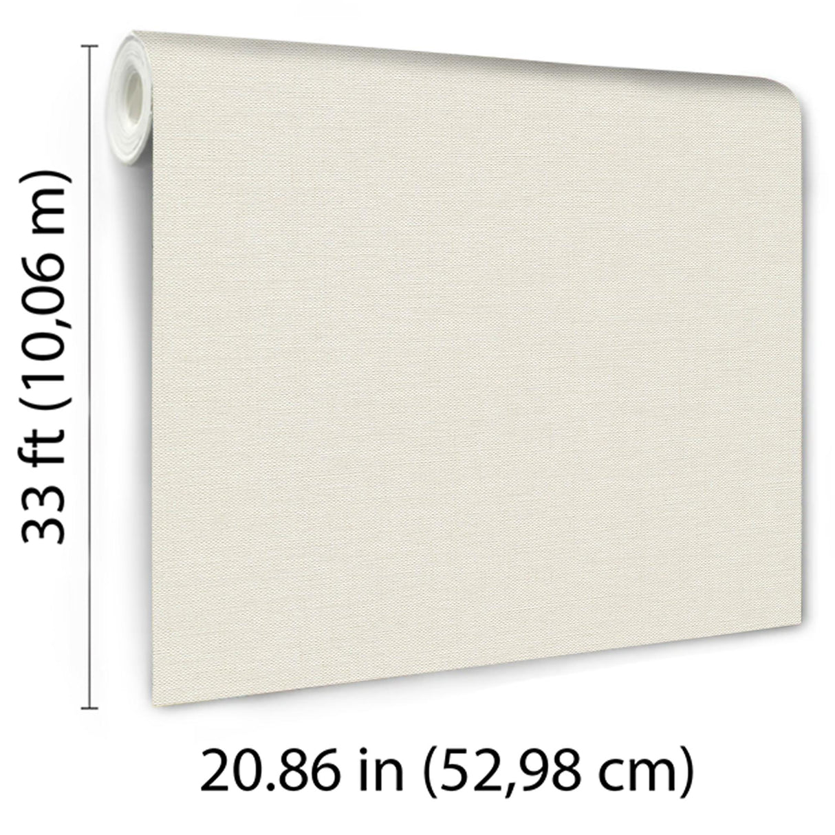 Veer Decor Echo Jute Texture Cream Wallpaper