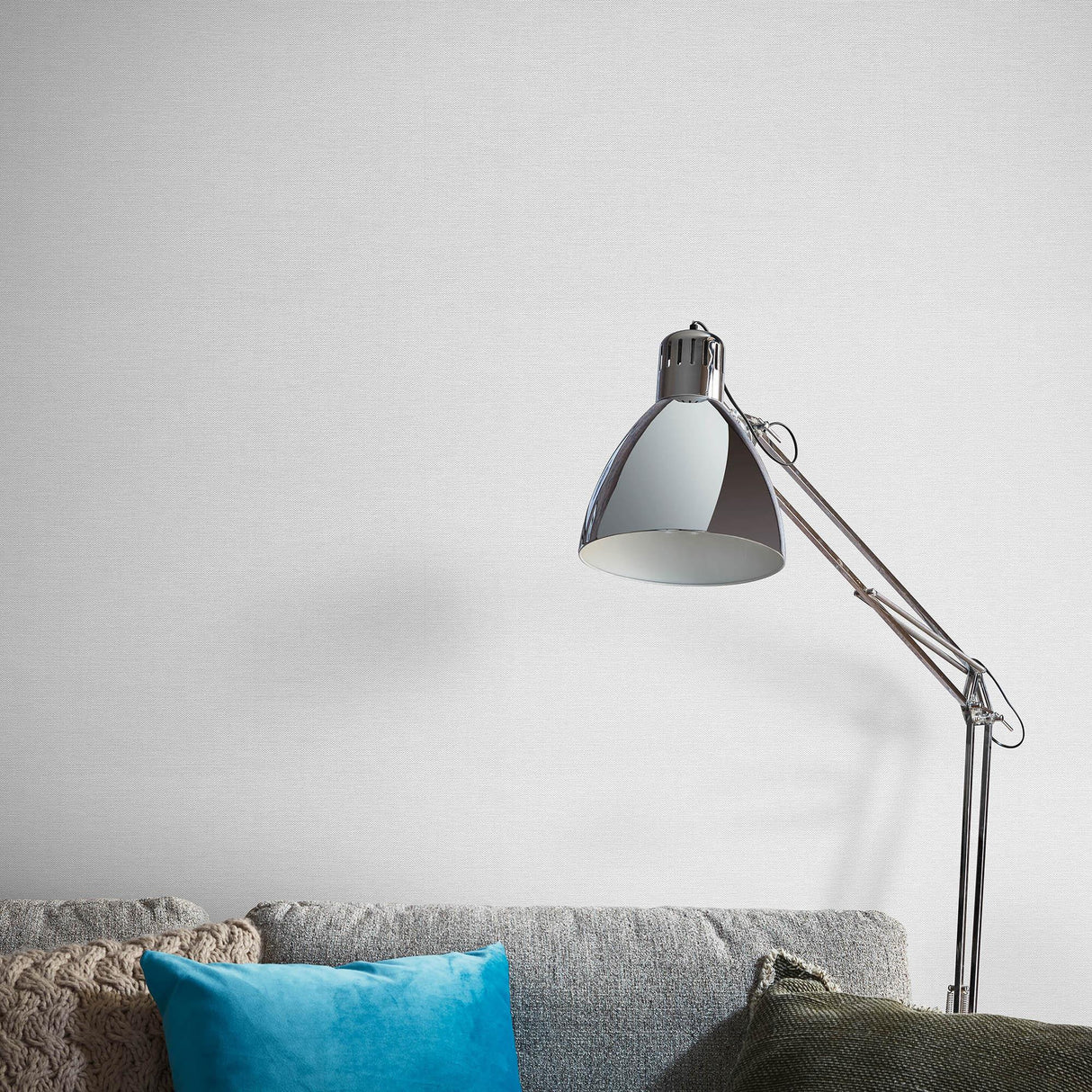 Veer Decor Echo Jute Texture Grey Wallpaper