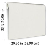 Veer Decor Soft Loom Stria White Wallpaper
