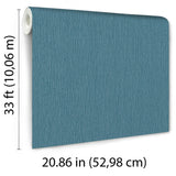 Veer Decor Soft Loom Stria Blue Wallpaper