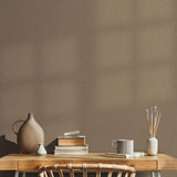 Veer Decor Soft Loom Stria Brown Wallpaper