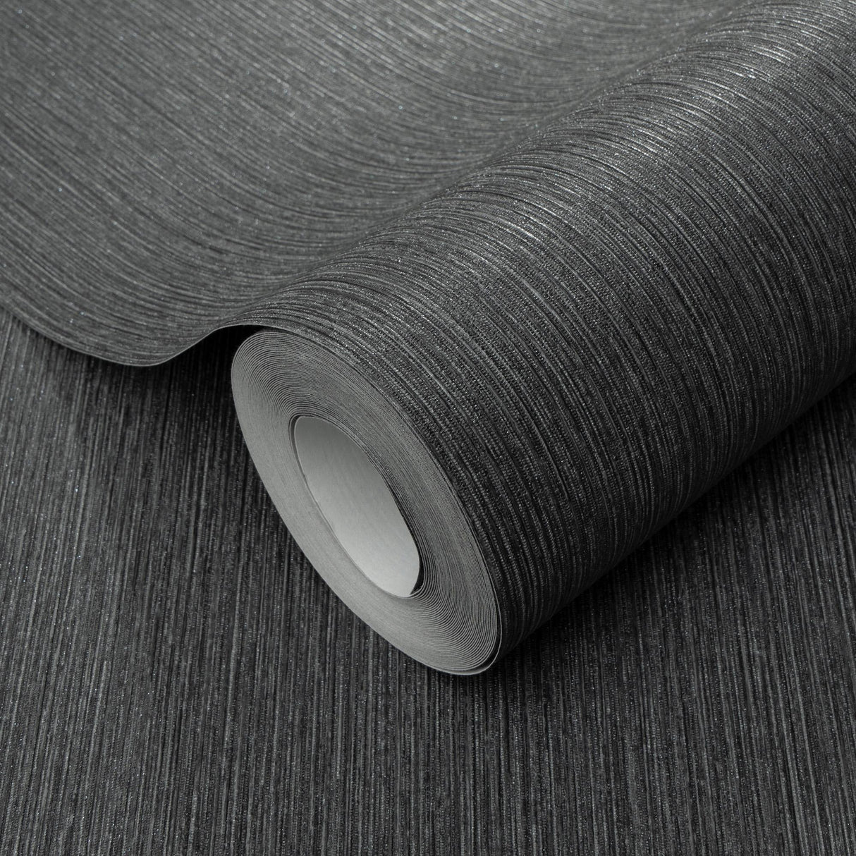 Veer Decor Soft Loom Stria Black Wallpaper