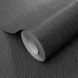 Veer Decor Soft Loom Stria Black Wallpaper