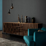 Veer Decor Soft Loom Stria Black Wallpaper