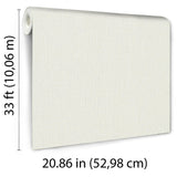 Veer Decor Soft Loom Stria Off-White Wallpaper