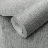 Veer Decor Soft Loom Stria Silver Wallpaper