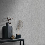 Veer Decor Soft Loom Stria Silver Wallpaper