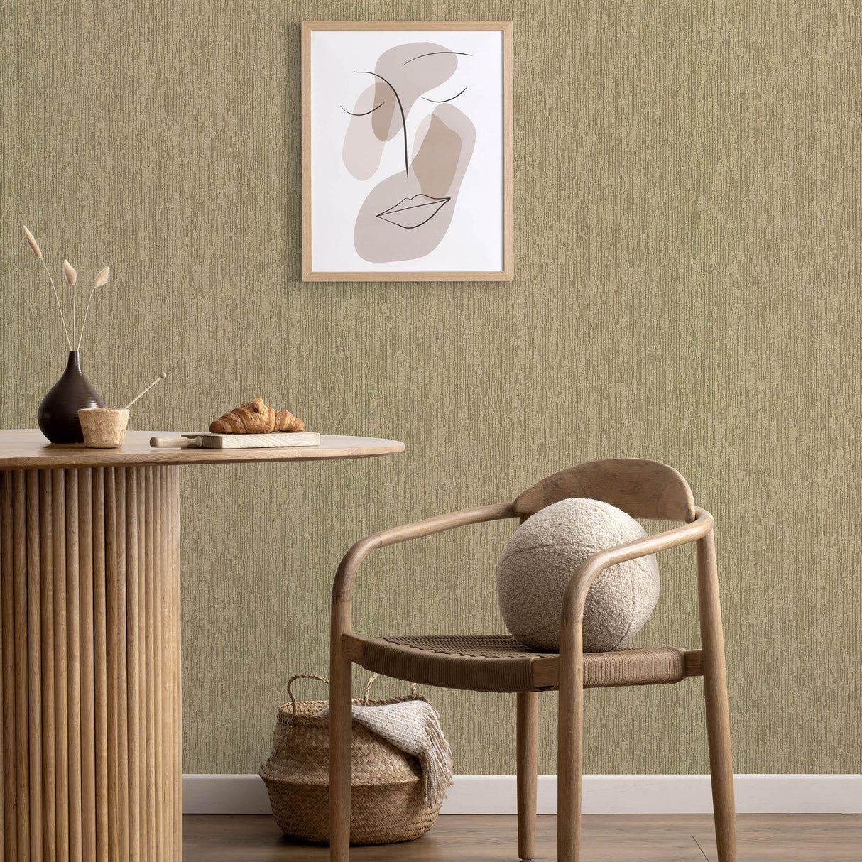 Veer Decor Soft Loom Stria Gold Wallpaper