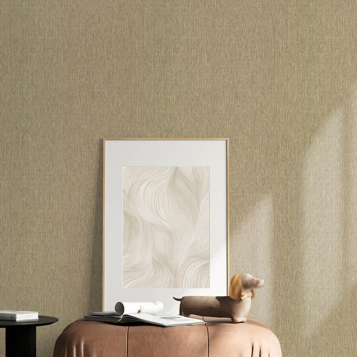 Veer Decor Soft Loom Stria Gold Wallpaper