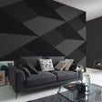 Veer Decor Shadow Grid Black Wall Mural