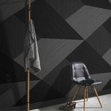 Veer Decor Shadow Grid Black Wall Mural