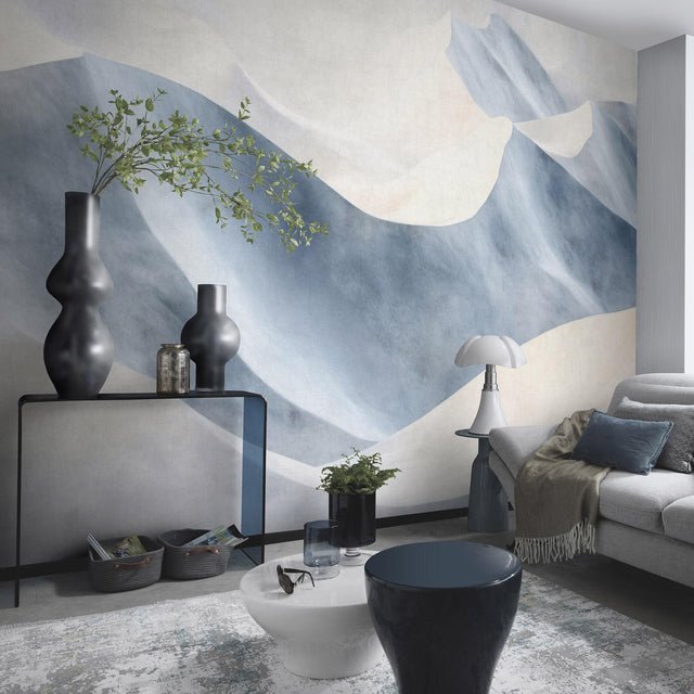 Veer Decor Velvet Dunes Blue Wall Mural