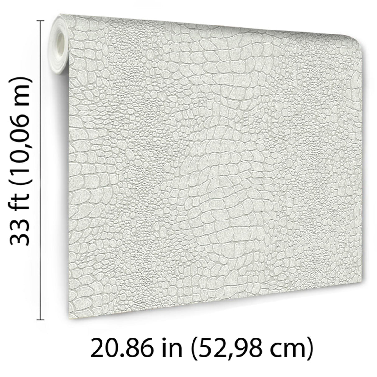 Veer Decor Scala Crocodile Skin Cream Wallpaper