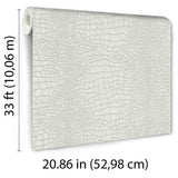 Veer Decor Scala Crocodile Skin Cream Wallpaper