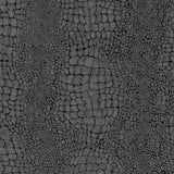 Veer Decor Scala Crocodile Skin Black Wallpaper