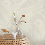 Veer Decor Silvana Leaves Beige Wallpaper