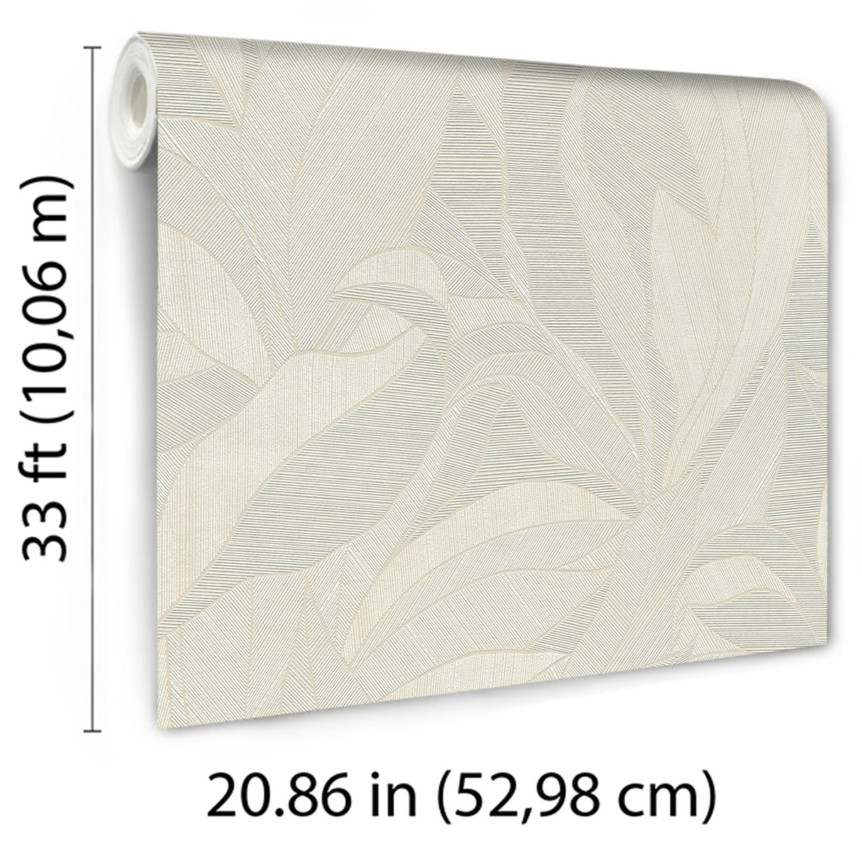 Veer Decor Silvana Leaves Beige Wallpaper