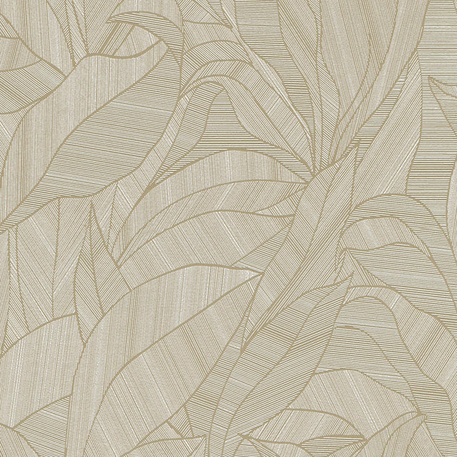 Veer Decor Silvana Leaves Brown Wallpaper