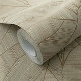 Veer Decor Silvana Leaves Brown Wallpaper