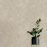 Veer Decor Silvana Leaves Brown Wallpaper