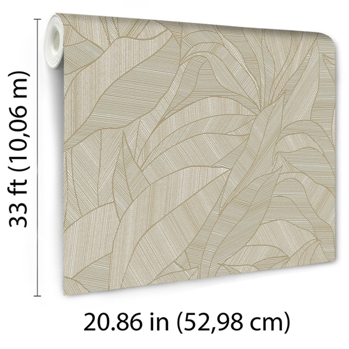 Veer Decor Silvana Leaves Brown Wallpaper