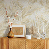 Veer Decor Calvado Palm Beige Wallpaper