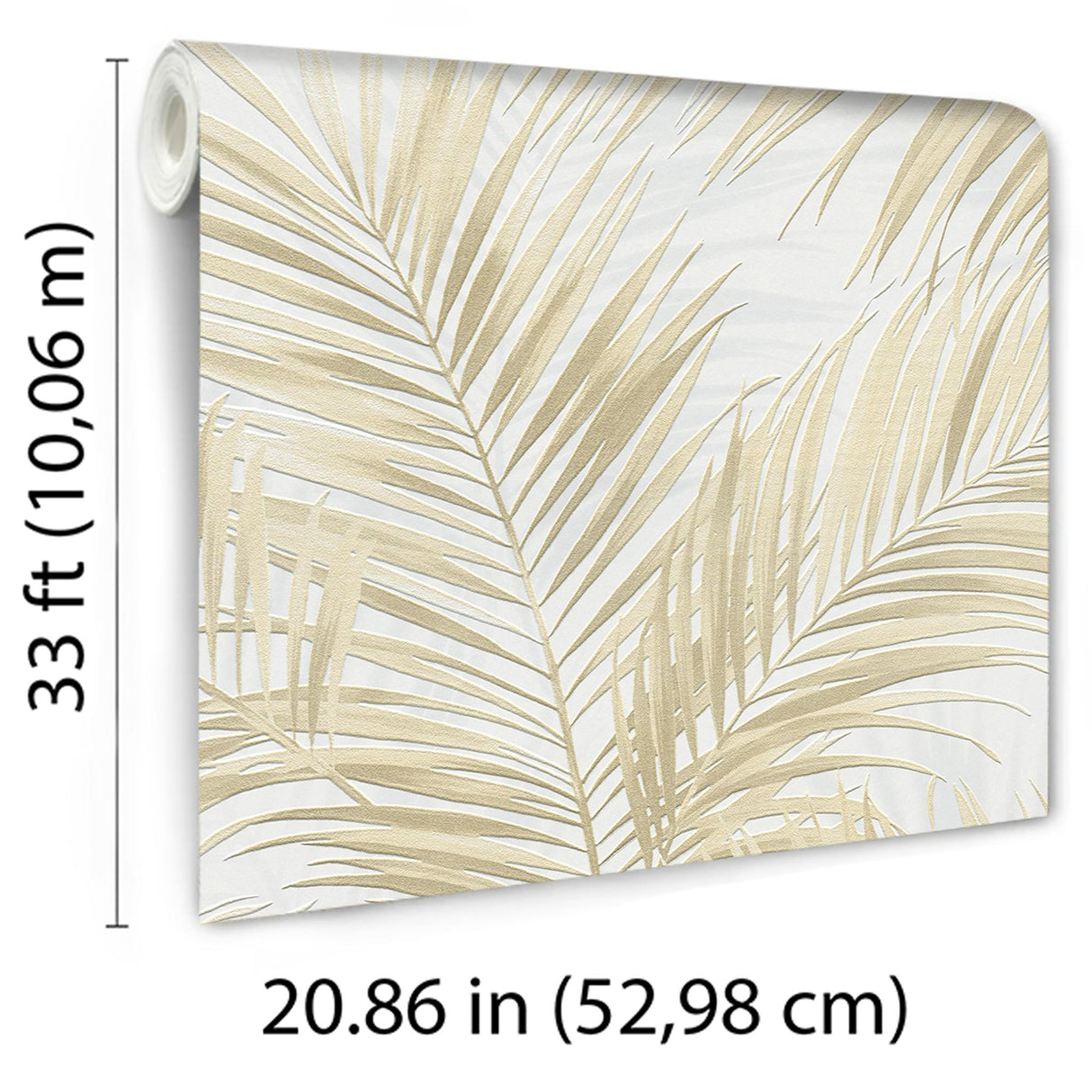 Veer Decor Calvado Palm Beige Wallpaper