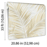 Veer Decor Calvado Palm Beige Wallpaper