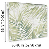Veer Decor Calvado Palm Green Wallpaper