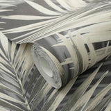 Veer Decor Calvado Palm Black Wallpaper