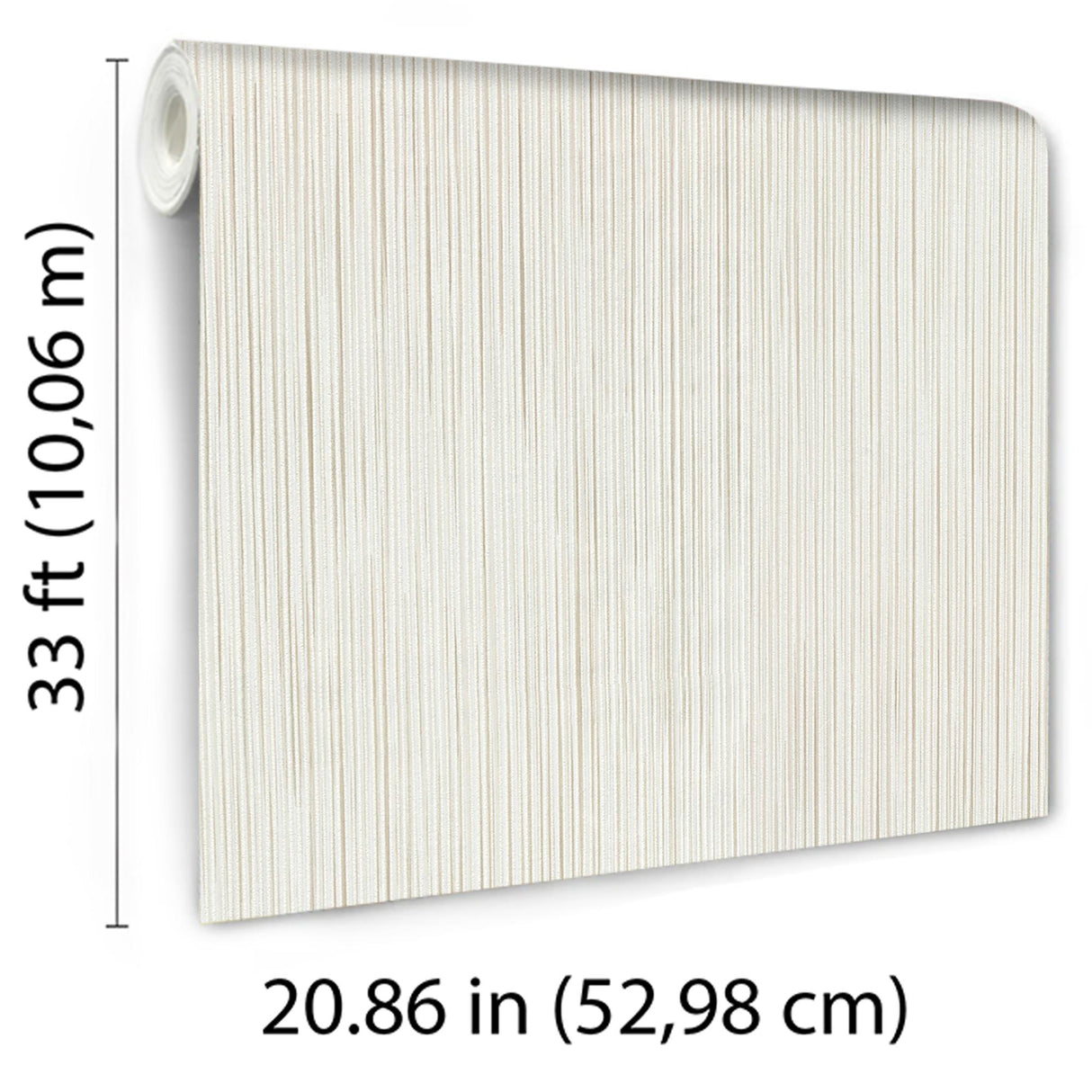 Veer Decor Ravello Raised Stria Beige Wallpaper
