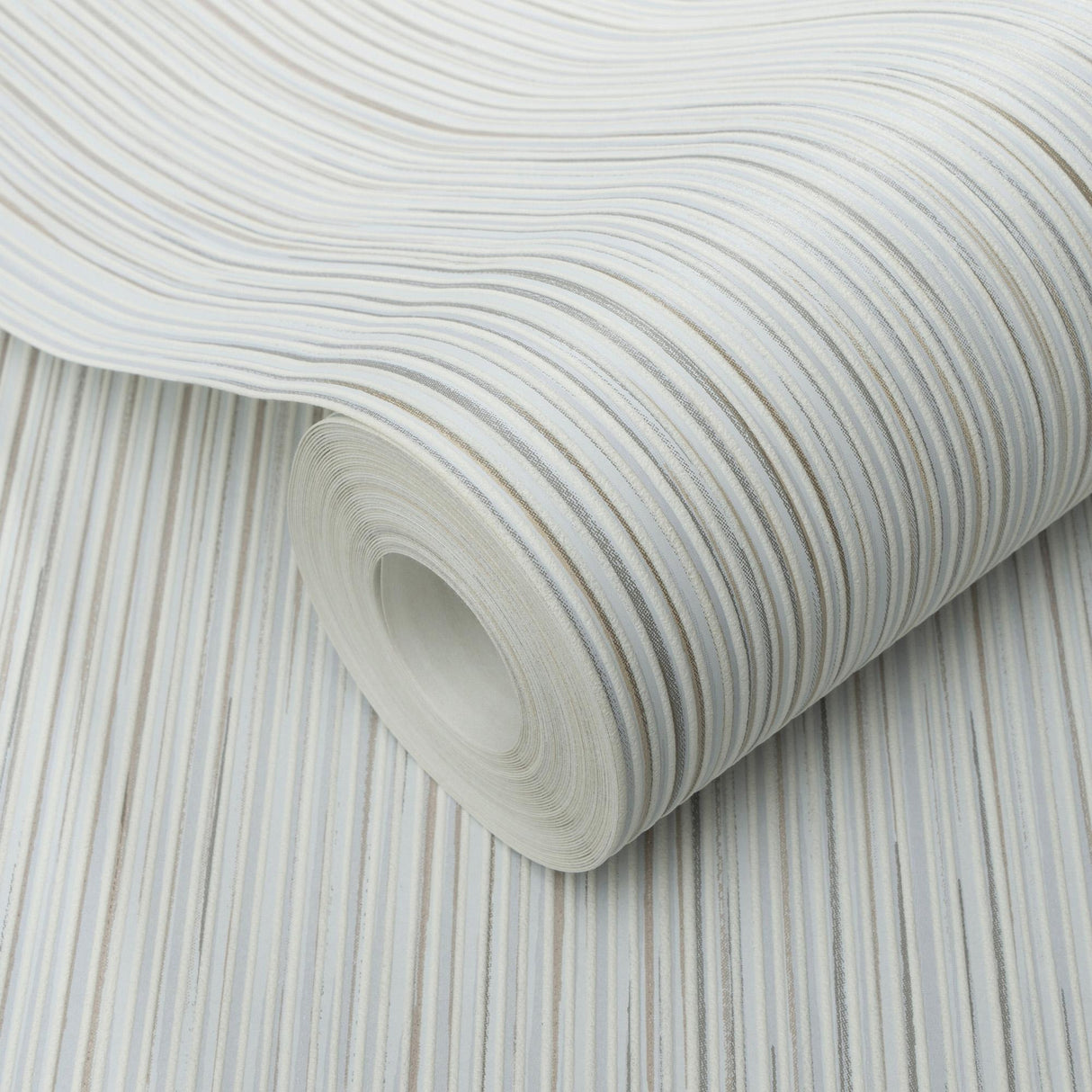 Veer Decor Ravello Raised Stria Taupe Wallpaper