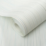 Veer Decor Ravello Raised Stria Blue Wallpaper
