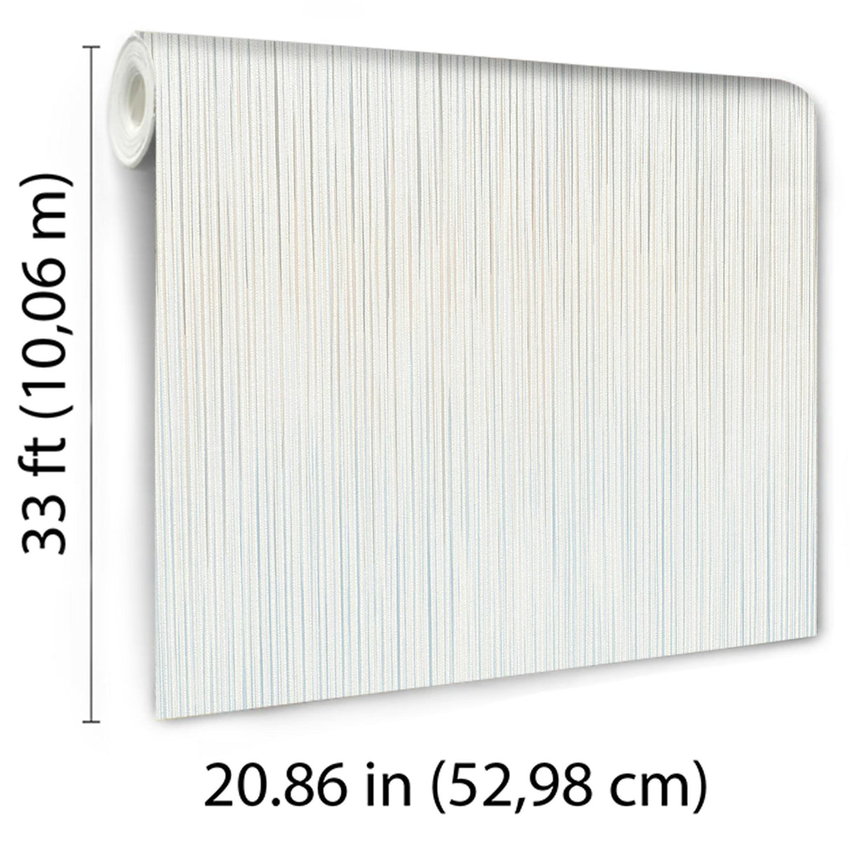 Veer Decor Ravello Raised Stria Blue Wallpaper