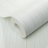 Veer Decor Ravello Raised Stria Green Wallpaper