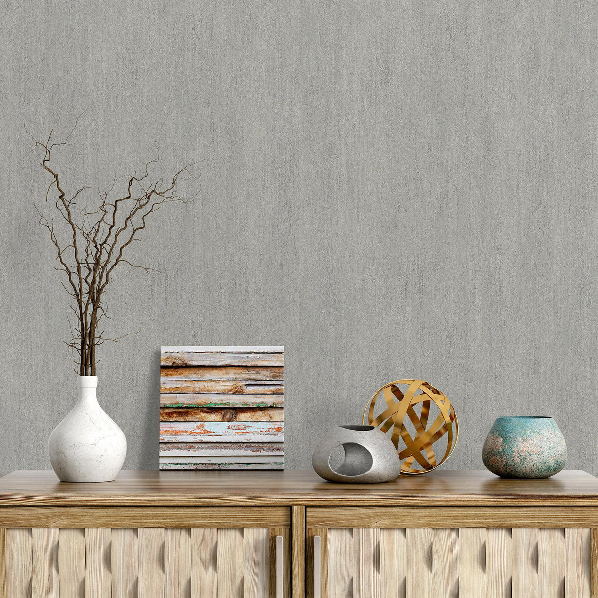 Veer Decor Solano Raised Texture Taupe Wallpaper