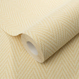 Veer Decor Varella Chevron Stripe Yellow Wallpaper