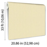 Veer Decor Varella Chevron Stripe Yellow Wallpaper