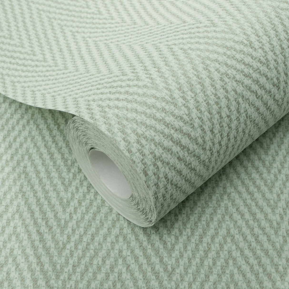 Veer Decor Varella Chevron Stripe Green Wallpaper